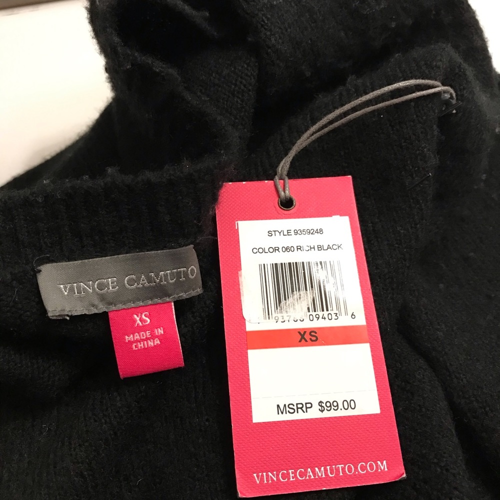 🌺Vince Camuto NWT Black Sweater XS - Picture 5 of 6
